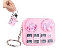 Generisch Mini DJ Pult Llavero, Reproductor de Instrumentos DJ Colgante | Discos de Música en Miniatura - Para Mochila Bolso Viaje Oficina Trayecto Escuela, Rosa., Siehe Beschreibung