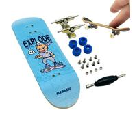 Generisch Mini Finger Skateboard - Develop Finger Skills, Mini Skateboard Toy, Scooter Maple Wood Fingertip Sports | Comfortable Indoor Outdoor Fingerboard Toy for Floors Parks Sofa Tabletops