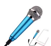 Generisch Mini micrófono portátil de aleación de aluminio, 5,8 x 1,8 x 1 cm, compacto y ligero, micrófono de voz, grabación de voz, streaming de estudio, podcast filming viajes, contenido de oficina