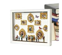 Generisch Mini Museum - Shadow Box | Light Up Wood Frame DIY Photo Memory - Cadre Lumineux DIY | Marco De Fotos Con Luz | Cornice Luminosa | para parejas Family Friends Lovers Wife Her | 2026