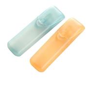 Generisch Mini portátil Toothpick & Swab Storage Box Set (2/4/6pcs), Travel Organizer With Lids For Makeup Brushes & Small Essentials (Multicolored-3)