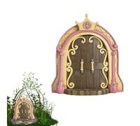 Generisch Mini Puerta de jardín de - Decoración en Miniatura, decoración mágica de jardín, Puerta de con decoración del hogar para árboles, arreglos de Plantas, Peculiar Entrada pequeña