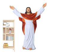 Generisch Mini Resin Jesus | Decorative Lifelike Resin Jesus Statue | Religious Statues, Statue for Bathroom, Office Desktop, Bedside Table, Bedside Table, Bedroom, Coat