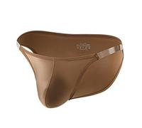 Generisch Mini slip para hombre con bolsillo sexy brillante tanga seda hielo cintura baja bragas brillantes de raso transparente tirantes transparentes cintura bragas bragas erótico ropa interior