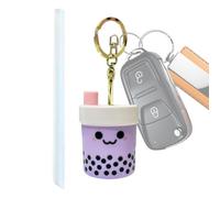 Generisch Mini Taza Llavero Mini Lindo Bubble Tea Colgante, morado, Siehe Beschreibung