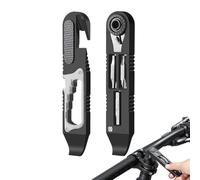 Generisch Minillave de carraca - Multiherramienta ergonómica para bicicleta, kit de reparación portátil y compacto | Herramienta de ajuste de bicicleta ligera para ciclistas, hogar, taller, conducir