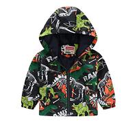 Generisch Mis Chaquetas Casual Impresión con capucha Ropa de abrigo Cremallera Abrigos manga larga a prueba de viento Abrigos con capucha Mujeres, naranja, 2-3 años