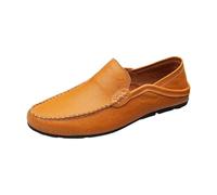 Generisch Mocasines,Herren BusinessSchuhe ,Slip On Freizeitschuhe,atmungsaktiv Leichtgewichts Turnschuhe,Outdoor Walkingschuhe,Wasserdichter Barfussschuhe,Schwarz,Braun,Blau,Gelb,37-47EU, amarillo, 47
