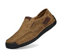 Generisch Mocasines para hombre con aspecto de pareja, elegantes zapatillas para el tiempo libre, sensación de pies descalzos, clásicos, zapatos planos para deslizarse, versátiles, compañeros