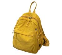 Generisch Mochila de día - multifunción con varios compartimentos | Ocupación Escuela Universitaria de viaje para mujer, hombre, joven, senderismo, viajes en avión, amarillo, Ver