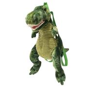 Generisch Mochila de dinosaurio 3D, suave felpa de dibujos animados, dinosaurios, mochila para niños, bolsa de viaje dulce, bolsa de viaje para libros escolares, bolso bandolera para guardar juguetes
