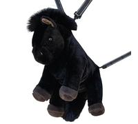 Generisch Mochila de felpa - suave con forma de caballo - Mochila de felpa para niños - Para escuela primaria preescolar guardería viaje guardería picnic fin de semana viaje niños niñas hijo