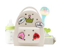Generisch Mochila de silicona de dibujos animados, impermeable, con colgante, de viaje ajustable, mini jalea para niños, escuela, uso diario, , Siehe Beschreibung, Ver descripción