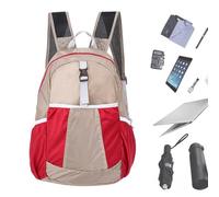 Generisch Mochila de viaje para mujer - Mochila de negocios plegable | 25 l de almacenamiento de gran capacidad para el ascenso del camping de senderismo - Escuela de vuelo de negocios, rojo, Siehe