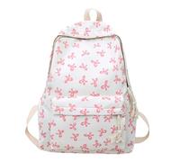 Generisch Mochila escolar con lazo, bonita mochila preppy para niñas adolescentes con comienzo de la escuela, estética femenina, mochila de día, bolsa de libros universitarios, pequeña bolsa de