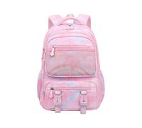 Generisch Mochila escolar infantil para niñas de clases 1, 2, 3, 4, 6. Mochila ligera con apertura en el congelador, para niños de 7 a 18 años, Rosa., L, Mochilas rucksack