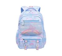 Generisch Mochila escolar infantil para niñas de clases 1, 2, 3, 4, 6. Mochila ligera con apertura en el congelador, para niños de 7 a 18 años, azul, L, Mochilas rucksack