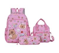 Generisch Mochila Para | Linda Fiambrera Capybara para Niños | Divertida Mochila Escolar Para Estudiantes Niños Niñas Escuela Primaria Preescolar Viaje Compras