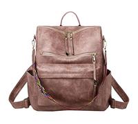 Generisch Mochila para mujer, bolso de mano para mujer, gran diseñador, viaje, convertible, universidad, bandolera, mochilas para hombre, 6-10 l (rosa, talla única)