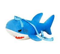 Generisch Mochila Shark - con estampado de dibujos animados | Mochila Cool Kids | Soft Kindergarten Home Decoration | Cartoon Shark Plush Bag | Aesthetic Bookbag Stuffed Doll for Children's Boys