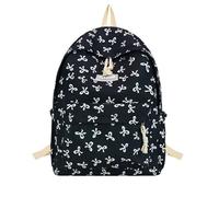 Generisch Mochilas de senderismo 65 litros mochila portátil mochila estética viaje mochila para mujeres lazo mochila niñas con escuela, Negro , Einheitsgröße, Mochilas daypack