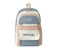 Generisch Mochilas para niños 3 mochilas al aire libre ocio campus mochila a juego de colores moda juvenil simple mochila escolar mochilas mochilas, Rosa., Talla única, Mochilas daypack