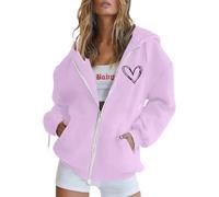 Generisch Moda Tallas Grandes Mujer 54 Sudaderas Cremalleras Mangas Largas Bolsillo Cordón Chaqueta de Forro Polar Ideal para el Día a día, Capas perfectas para el Invierno Cosas Tendencias Son