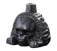 Generisch Modelo de cabeza de cráneo, juguete de dibujo con efecto de sonido, decoración de calavera, juguete novedoso, cabeza de esqueleto humano de 9 cm, figura de mesa para niños, adultos en casa