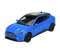 Generisch Modelo de coche compatible con 2023 Ford Mustang Mach-E GT Azul ca 1/34-1/39 El modelo de metal fundido en caja