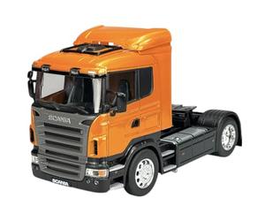 Generisch Modelo de coche compatible con Scania R470 naranja camión camión ca ca 1/32 1:32 modelo de metal coche Die Cast nuevo en caja