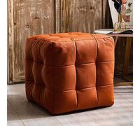 Generisch Moderno reposapiés Stool 45 x 45 x 45 cm - Elegante otomana gris para salón o dormitorio, solución de asiento cómoda y versátil, perfecta para la relajación y la mejora de la decoración