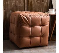 Generisch Moderno reposapiés Stool 45 x 45 x 45 cm - Elegante otomana gris para salón o dormitorio, solución de asiento cómoda y versátil, perfecta para la relajación y la mejora de la decoración