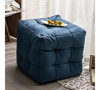 Generisch Moderno reposapiés Stool 45 x 45 x 45 cm - Elegante otomana gris para salón o dormitorio, solución de asiento cómoda y versátil, perfecta para la relajación y la mejora de la decoración