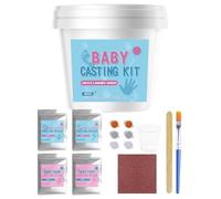 Generisch Mold Powder Hand Casting, Kids Keepsake Setting Tool, 8 pulgadas Huella Casting Powder with Easy Mix, Safe Craft Material with, Family DIY Accessory with Fun Creativity