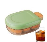 Generisch Molde de cubitos de hielo, práctica máquina de cubitos de hielo para la cocina, 6 compartimentos de fácil extracción, recipiente para frigorífico, congelador, cocina, café, bebidas, whisky