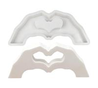 Generisch Molde de resina epoxi con forma de corazón, para hacer joyas, molde de silicona para hacer joyas, moldes para manualidades con epoxi suave, para jabón, velas, , esculturas