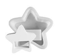 Generisch Molde de silicona con forma de estatua de cuenta regresiva de Navidad, estatua de cuenta regresiva, molde de silicona reutilizable | Decoración estacional del hogar, artesanía fácil de