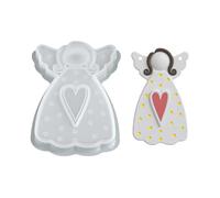 Generisch Molde de silicona para Navidad, molde de silicona para resina, yeso y | Formas de fundición para colgantes festivos para fabricación de joyas, clases de arte, ideas de regalo