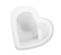 Generisch Molde de silicona para notas adhesivas, herramientas de manualidades en 3D en forma de corazón, bandeja de resina epoxi, recipiente de yeso suave y flexible, superficie interior lisa, peso