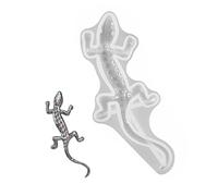 Generisch Molde epoxi Craft - Molde de silicona de resina animal y diseño de lagarto | Estructura reutilizable no pegajosa, textura 3D profunda, función de desmoldeo fácil con acabado realista para