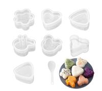 Generisch Molde para arroz de sushi, figuras de animales, juego de utensilios de cocina DIY 8 piezas, molde de arroz para almuerzo, fabricante de sushi, para picnic, camping, barbacoa, escuela, hogar