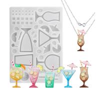 Generisch Moldes de agitación para resina epoxi, molde de silicona para fundición de rápida | Molde de fundición para copa de cóctel - Para resinas epoxi, joyas y colgantes, bricolaje arte y