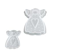 Generisch Moldes de ángel para Resina, Molde de Cemento de Silicona de Navidad, Colgantes, Formas de hormigón, para talleres, Actividades de Fin de Semana, Manualidades, Profesores de Arte