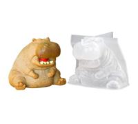Generisch Moldes de silicona, forma de hipopótamo 3D, hechos a mano, no se pegan, para cupcakes, dulces, gelatina, pastelería de hielo, de jabón