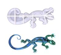 Generisch Moldes de silicona para resina epoxi, molde de gecko de silicona, molde de lagartija de gecko, moldes de epoxi para habitación, jardín, manualidades 3D DIY