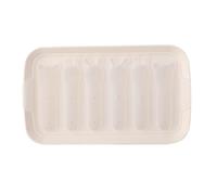 Generisch Moldes para hornear salchichas, fabricantes de moldes para cubitos de hielo, utensilios de cocina, molde de 6 cavidades para salchichas caseras, paletas y