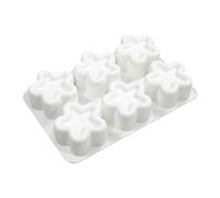 Generisch Moldes para pasteles | con revestimiento antiadherente y 6 huecos, molde para frutas y postres, para chocolate, pasteles, helados, velas, reuniones, vacaciones, para niños y