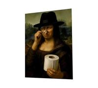 Generisch Mona Lisa - Póster artístico para baño (30 x 40 cm), diseño