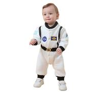 Generisch Mono Astronauta COS Traje Espacial Engrosado para Aventura Espacial Juego de rol Ropa de Fiesta (Blanco, 80)