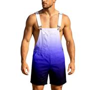Generisch Mono casual para hombre, degradado, para uso diario, actividades al aire libre, con ajuste cómodo, azul oscuro, 3XL